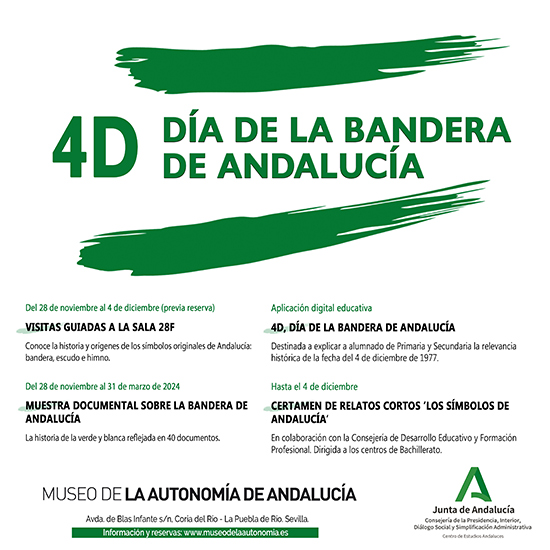 Alcalá organiza un ciclo de actividades para celebrar el 4D, Día de la  Bandera de Andalucía