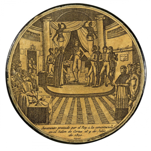 Fernando VII jura la Constitución, 9 de marzo de 1820