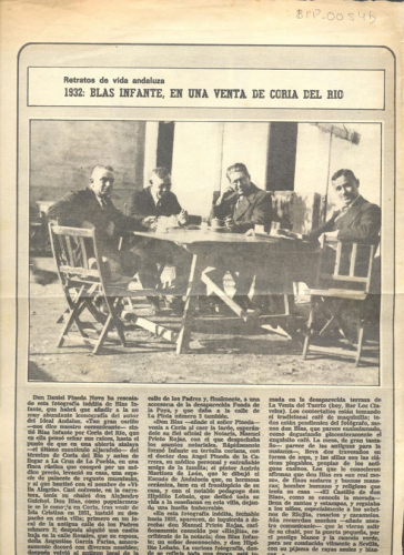 Blas Infante en la prensa
