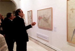 Acto de inauguración de la exposición <br>‘Andalucía, la imagen cartográfica' en Cádiz