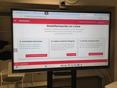 Workshop ‘Inteligencia artificial contra el odio y la desinformación’