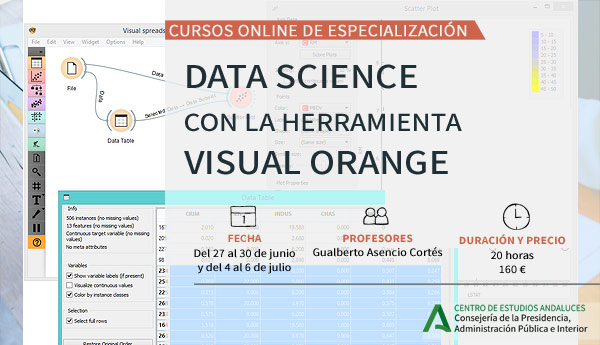 Curso Data Science, con la herramienta visual Orange
