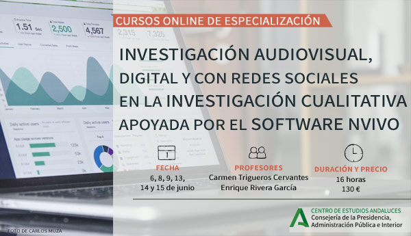 Curso Curso Investigación audiovisual, digital y con redes sociales en la investigación cualitativa apoyada por el software Nvivo