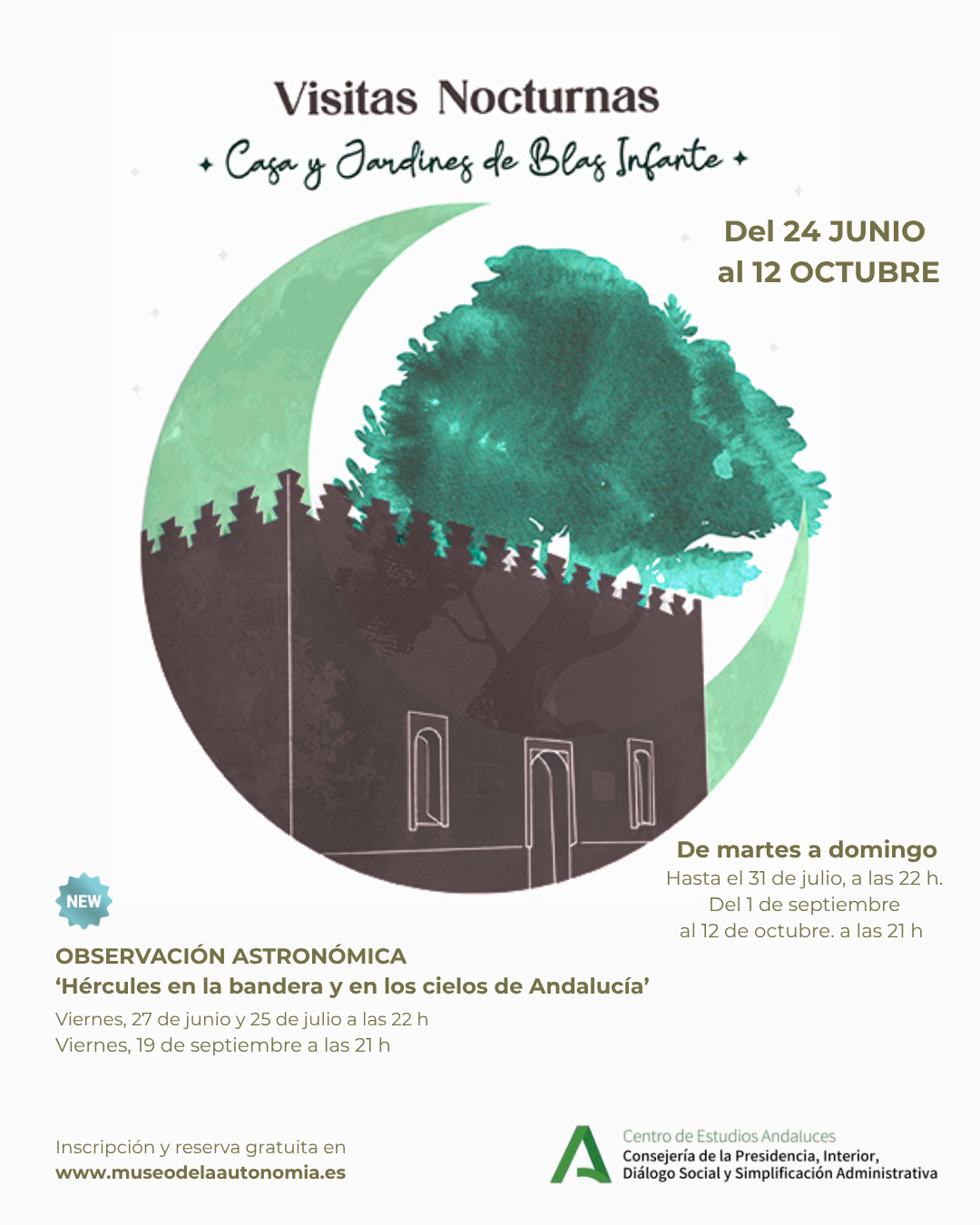 VISITAS NOCTURNAS A LA CASA DE BLAS INFANTE Y SUS JARDINES